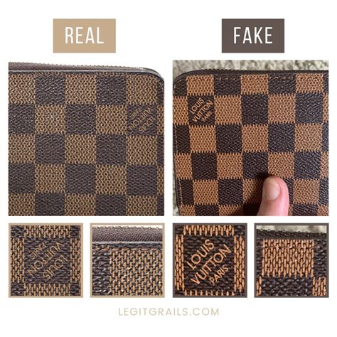 louis vuitton wallet fake blur anf black|How to tell a fake or genuine Louis Vuitton wallet.